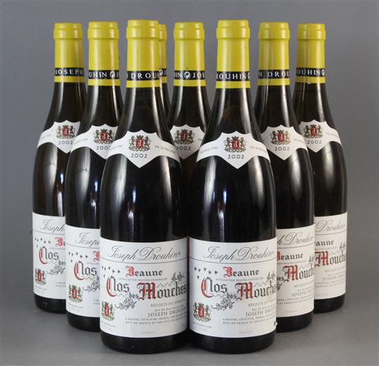 Nine bottles of Beane Clos Des Mouches, 2002 (Joseph Drouhin)